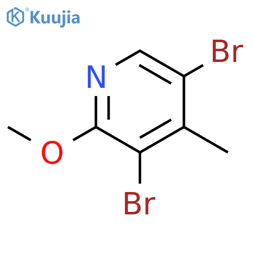 3,5-Dibromo-2-methoxy-4-methylpyridine structure