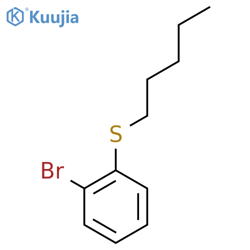 1-bromo-2-pentylsulfanylbenzene structure