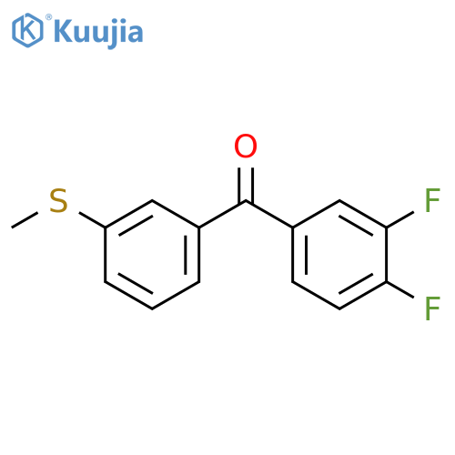 (3,4-difluorophenyl)3-(methylsulfanyl)phenylmethanone structure
