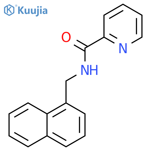 2-Pyridinecarboxamide, N-(1-naphthalenylmethyl)- structure
