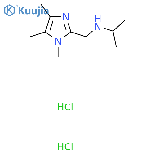 N-[(1,4,5-Trimethylimidazol-2-yl)methyl]propan-2-amine;dihydrochloride structure