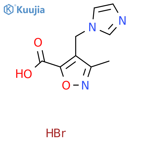 4-(1H-Imidazol-1-ylmethyl)-3-methylisoxazole-5-carboxylic Acid Hydrobromide structure