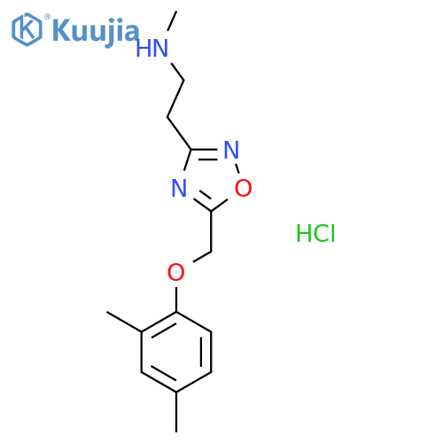 (2-{5-(2,4-Dimethylphenoxy)methyl-1,2,4-oxadiazol-3-yl}Ethyl)methylamine Hydrochloride structure