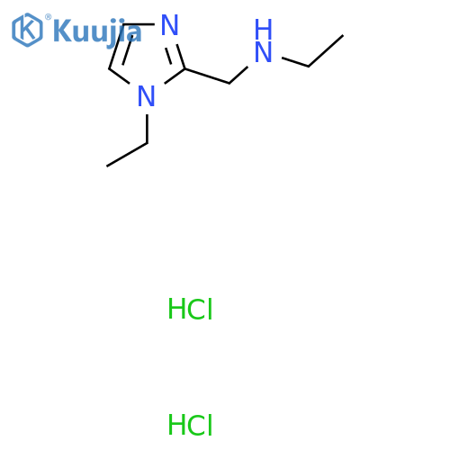 N-[(1-Ethylimidazol-2-yl)methyl]ethanamine;dihydrochloride structure