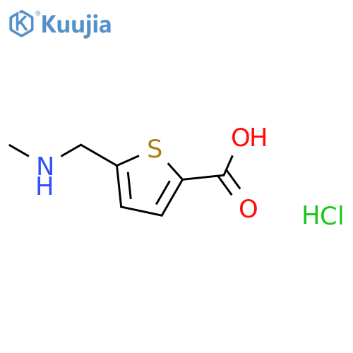 5-(methylamino)methylthiophene-2-carboxylic Acid Hydrochloride structure