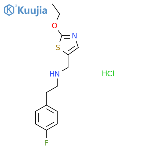 N-[(2-Ethoxy-1,3-thiazol-5-yl)methyl]-2-(4-fluorophenyl)ethanamine hydrochloride structure