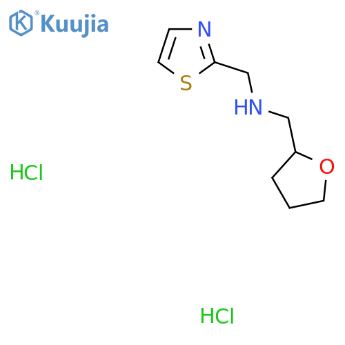 (Tetrahydrofuran-2-ylmethyl)(1,3-thiazol-2-ylmethyl)amine dihydrochloride structure