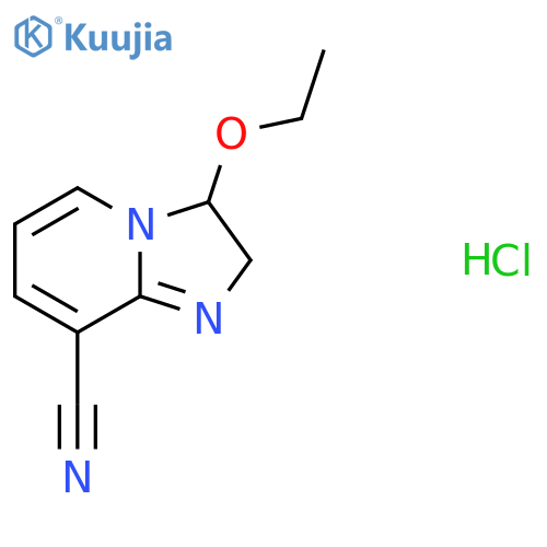 3-Ethoxy-2,3-dihydroimidazo[1,2-a]pyridine-8-carbonitrile hydrochloride structure