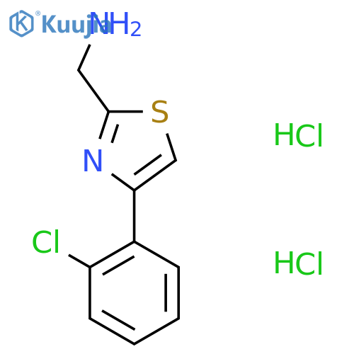 (4-(2-Chlorophenyl)thiazol-2-yl)methanamine dihydrochloride structure