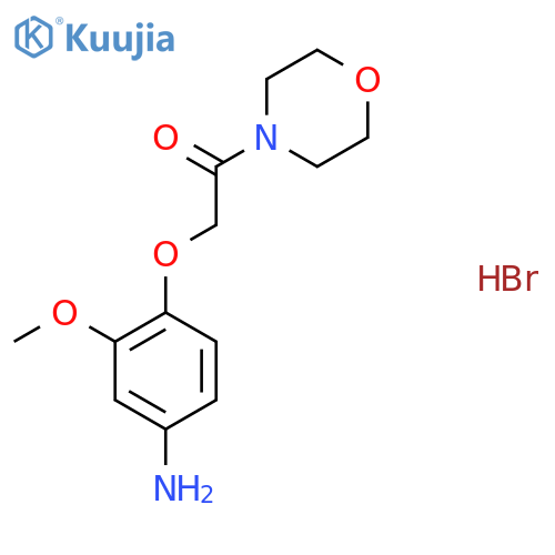 3-Methoxy-4-(2-morpholin-4-yl-2-oxoethoxy)phenylamine Hydrobromide structure