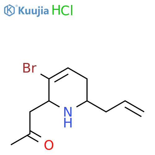1-(6-Allyl-3-bromo-1,2,5,6-tetrahydropyridin-2-yl)acetone hydrochloride structure