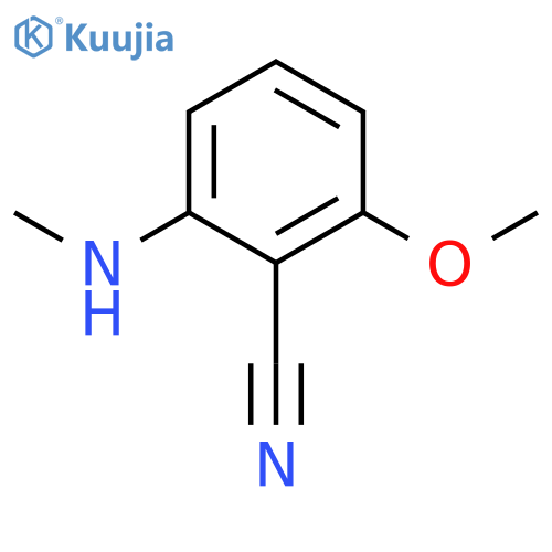 2-Methoxy-6-(methylamino)benzonitrile structure