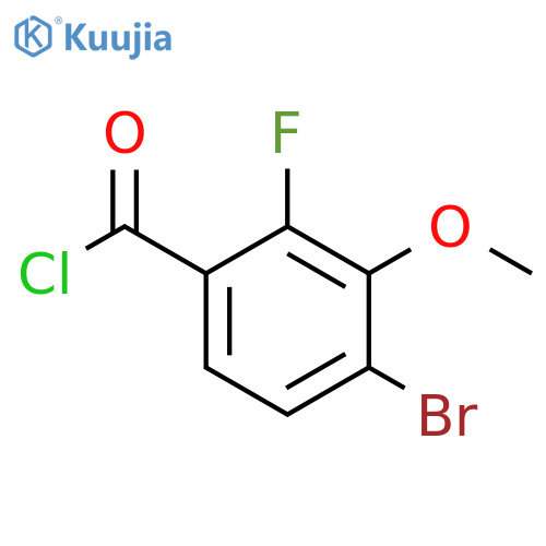 4-Bromo-2-fluoro-3-methoxybenzoyl chloride structure