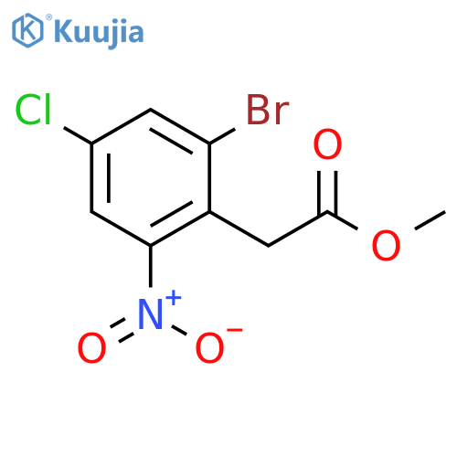 Methyl 2-(2-bromo-4-chloro-6-nitrophenyl)acetate structure