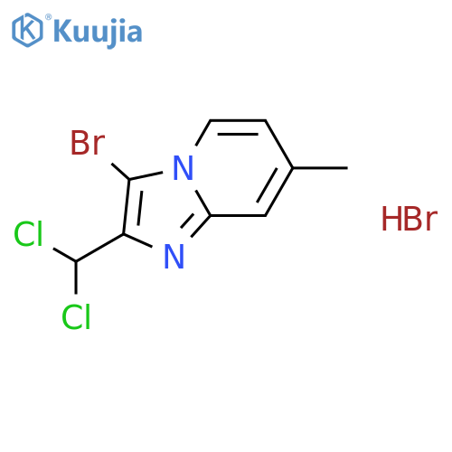 3-Bromo-2-dichloromethyl-7-methyl-imidazo1,2-apyridine hydrobromide structure
