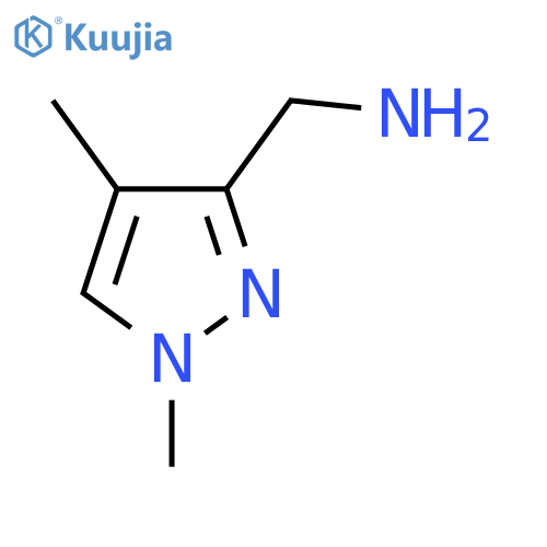 (1,4-Dimethyl-1H-pyrazol-3-yl)methanamine structure