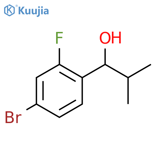 1-(4-Bromo-2-fluorophenyl)-2-methyl-1-propanol structure