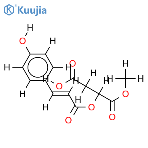 2-O-(trans-coumaroyl)malic acid 1-methyl ester structure
