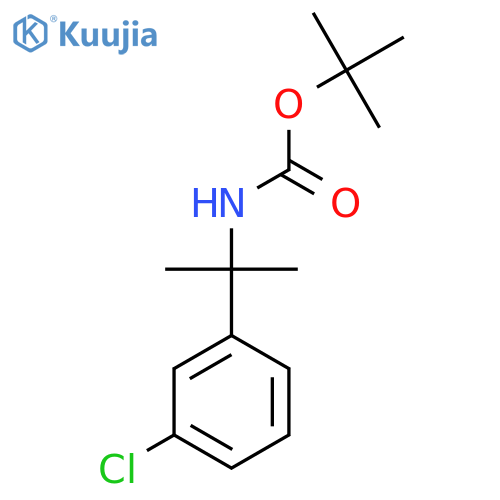 Tert-Butyl N-[2-(3-chlorophenyl)propan-2-yl]carbamate structure