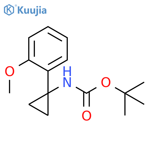 tert-Butyl N-[1-(2-methoxyphenyl)cyclopropyl]carbamate structure