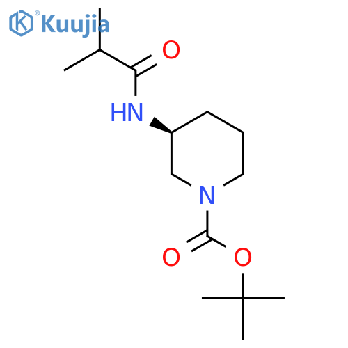 (S)-Tert-Butyl 3-(2-methylpropanamido)piperidine-1-carboxylate structure