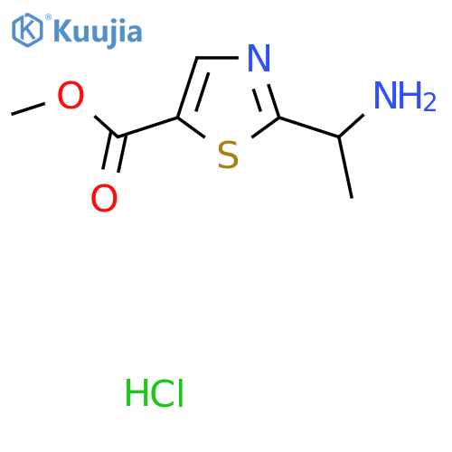 Methyl 2-(1-aminoethyl)-1,3-thiazole-5-carboxylate hydrochloride structure