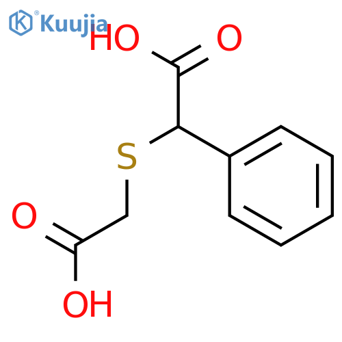 Benzeneaceticacid, a-[(carboxymethyl)thio]- structure