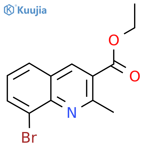 8-Bromo-2-methylquinoline-3-carboxylic acid ethyl ester structure