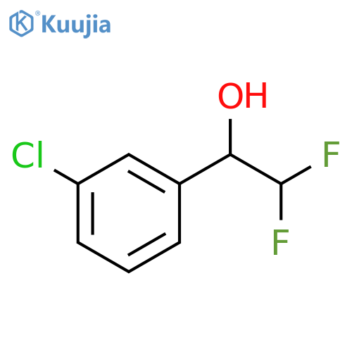 1-(3-chlorophenyl)-2,2-difluoroethan-1-ol structure