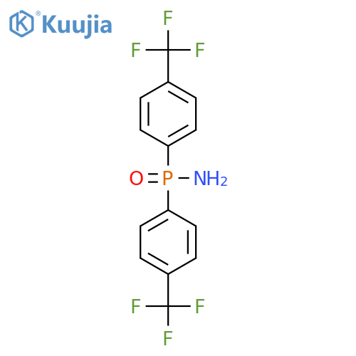 P,P-Bis(4-(trifluoromethyl)phenyl)phosphinic amide structure