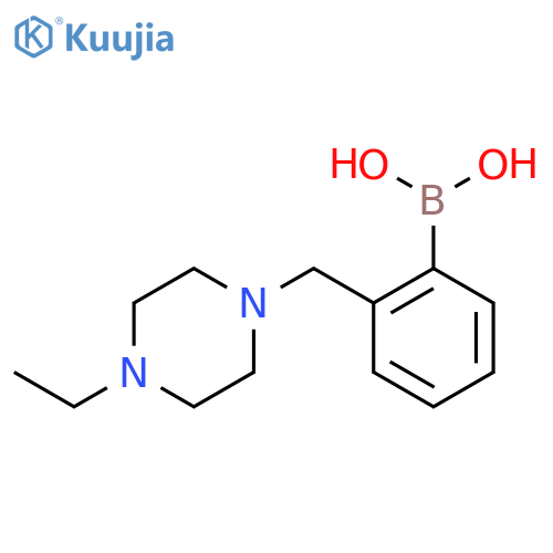 Boronic acid, B-[2-[(4-ethyl-1-piperazinyl)methyl]phenyl]- structure