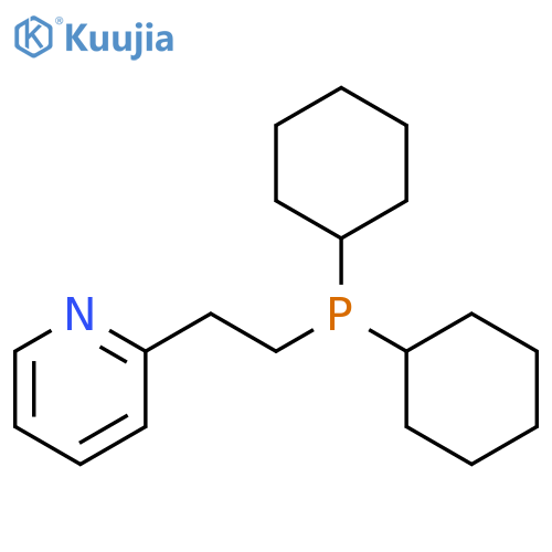 Pyridine, 2-[2-(dicyclohexylphosphino)ethyl]- structure
