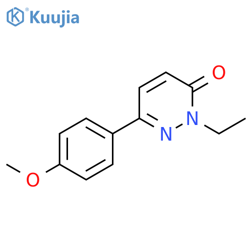 3(2H)-Pyridazinone, 2-ethyl-6-(4-methoxyphenyl)- structure