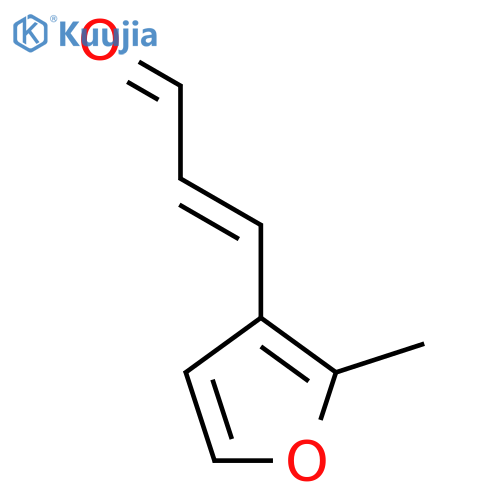 3-(2-methylfuran-3-yl)prop-2-enal structure