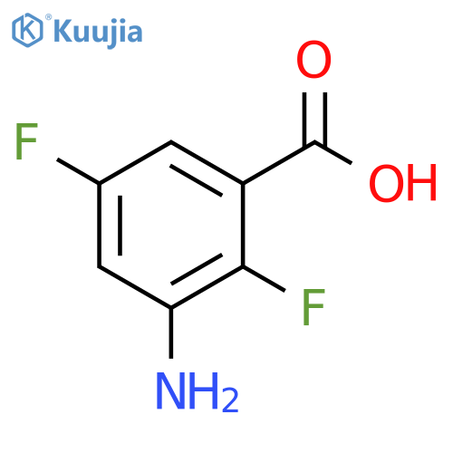 3-amino-2,5-difluorobenzoic acid structure