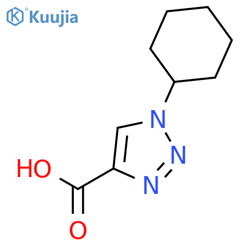 1-Cyclohexyl-1H-1,2,3-triazole-4-carboxylic acid structure