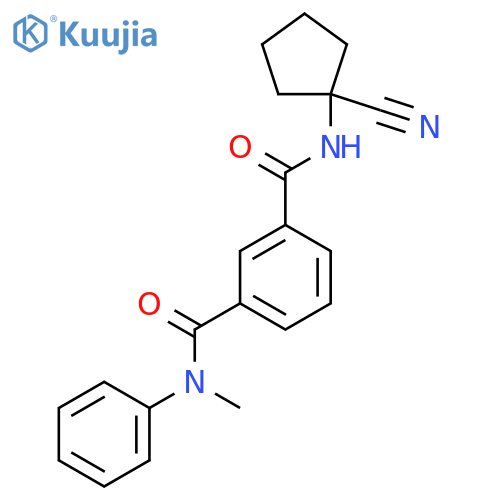 N3-(1-cyanocyclopentyl)-N1-methyl-N1-phenylbenzene-1,3-dicarboxamide structure