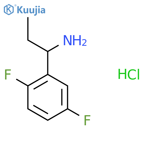 1-(2,5-Difluorophenyl)propan-1-amine hydrochloride structure