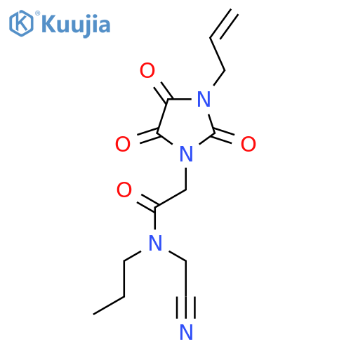 N-(cyanomethyl)-N-propyl-2-[2,4,5-trioxo-3-(prop-2-en-1-yl)imidazolidin-1-yl]acetamide structure