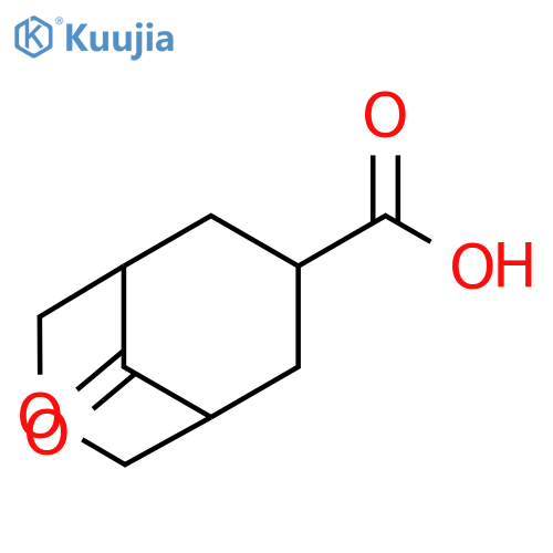 9-oxo-3-oxabicyclo[3.3.1]nonane-7-carboxylic acid structure