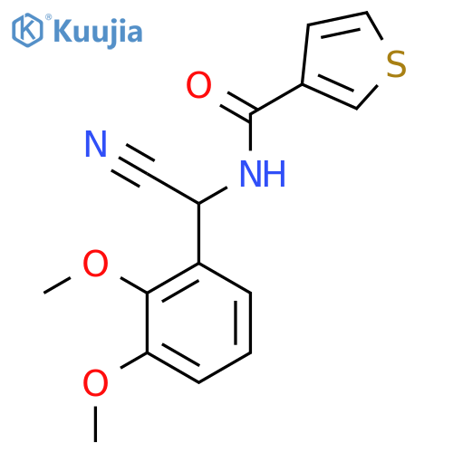 N-[cyano(2,3-dimethoxyphenyl)methyl]thiophene-3-carboxamide structure