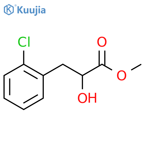 methyl 3-(2-chlorophenyl)-2-hydroxypropanoate structure