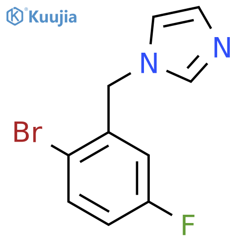 1-(2-Bromo-5-fluorobenzyl)imidazole structure