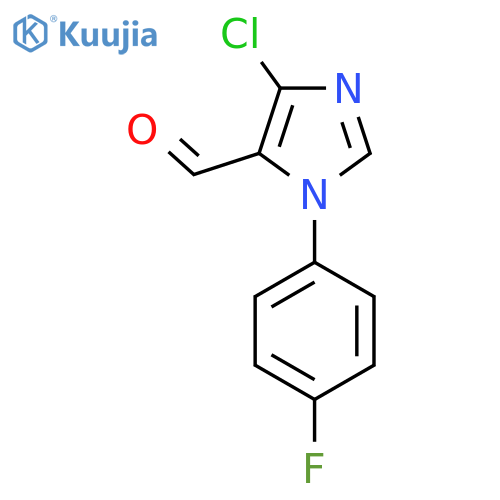 4-chloro-1-(4-fluorophenyl)-1H-imidazole-5-carbaldehyde structure