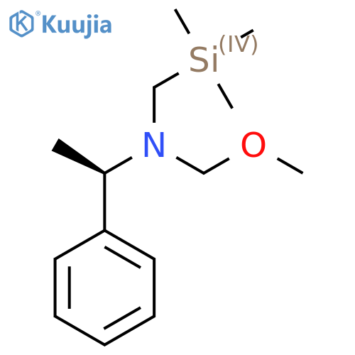 (methoxymethyl)[(1R)-1-phenylethyl][(trimethylsilyl)methyl]amine structure