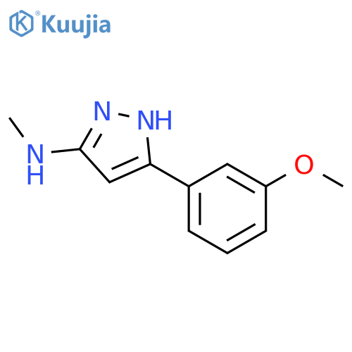 5-(3-methoxyphenyl)-N-methyl-1H-pyrazol-3-amine structure
