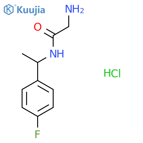 2-amino-N-1-(4-fluorophenyl)ethylacetamide hydrochloride structure