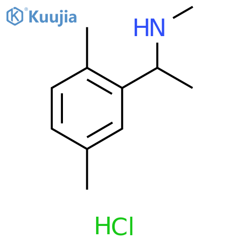 1-(2,5-dimethylphenyl)ethyl(methyl)amine hydrochloride structure