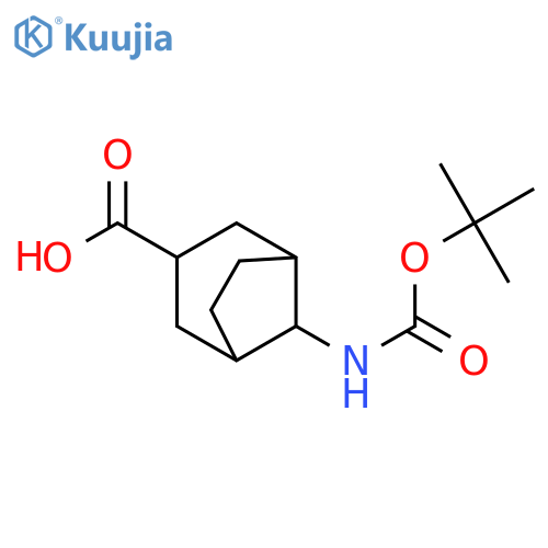 8-(tert-butoxycarbonylamino)bicyclo[3.2.1]octane-3-carboxylic acid structure