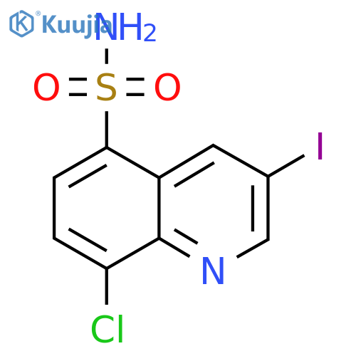 8-chloro-3-iodoquinoline-5-sulfonamide structure
